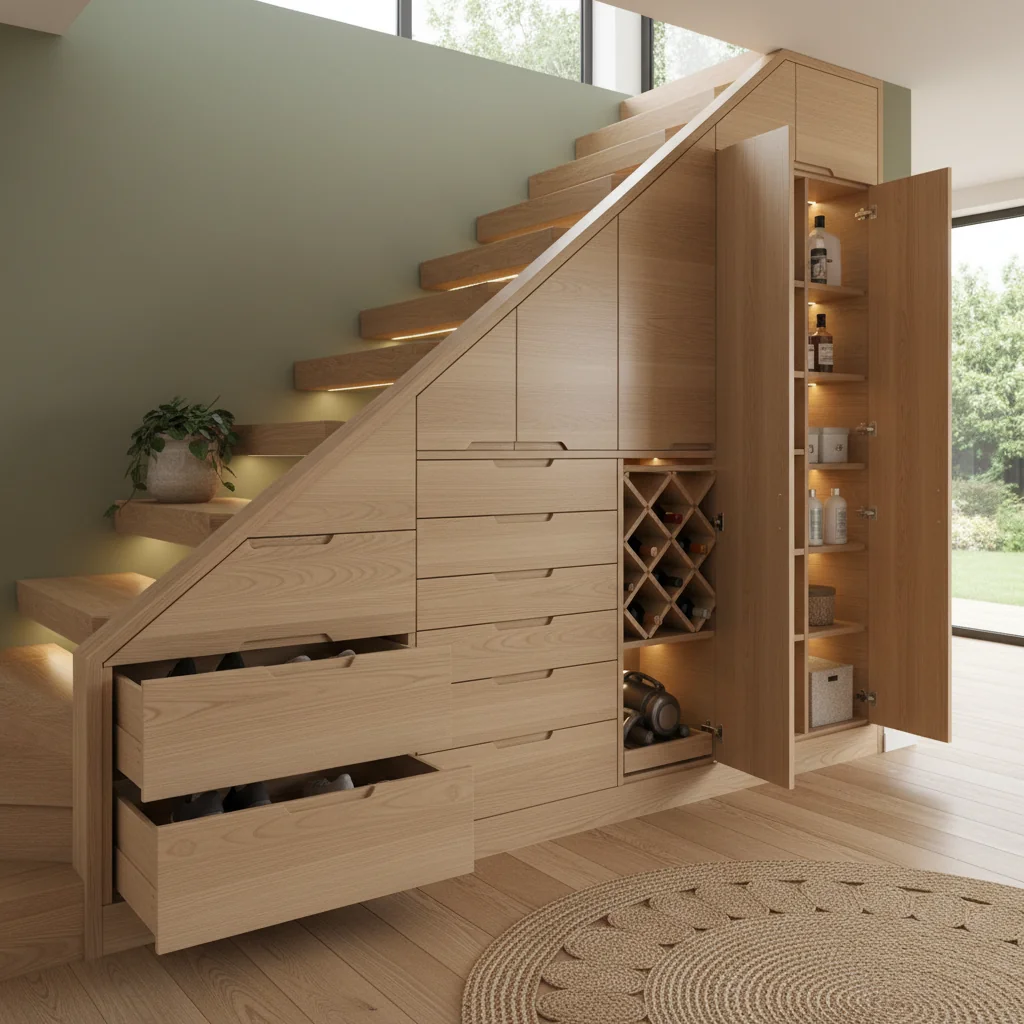 Beyond the Broom Closet: Ingenious Under-Stair Storage